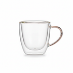 Miconiq™ Double-Wall Glass Coffee Cups — Minimalist Insulated Mug Set