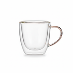 Miconiq™ Double-Wall Glass Coffee Cups — Minimalist Insulated Mug Set