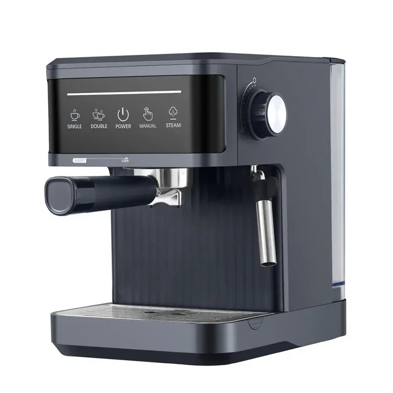 Miconiq™ Professional Espresso Maker — 20-Bar Italian Pump | Milk Frother + Dual Shot System