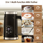 Miconiq™ Electric Milk Frother — Dual-Speed Stainless Steel Foam Maker